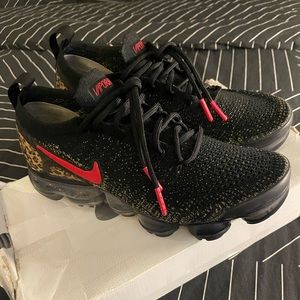 Womens Nike  VaporMax Flynit 2 Cheetah Leopard Size 7